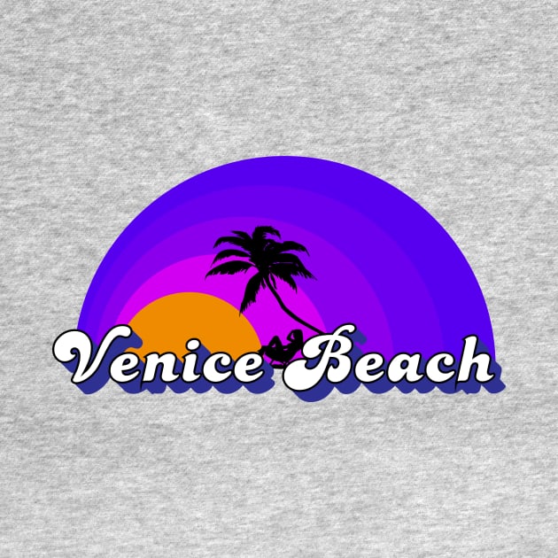 Venice Beach California Souvenir Sunset Design by Brobocop